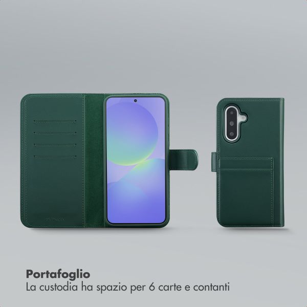 Selencia Libreria rimovibile Olyn con MagSafe Samsung Galaxy A36 - Verde