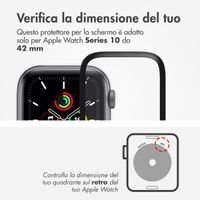 Accezz 2x pellicola protettiva con applicatore Apple Watch Series 10 / 11 - 42 mm