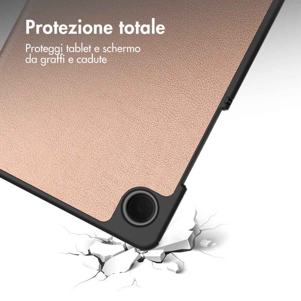 imoshion Cover a libro Trifold Samsung Galaxy Tab A11 / A9 8.7 pollici - Oro rosa