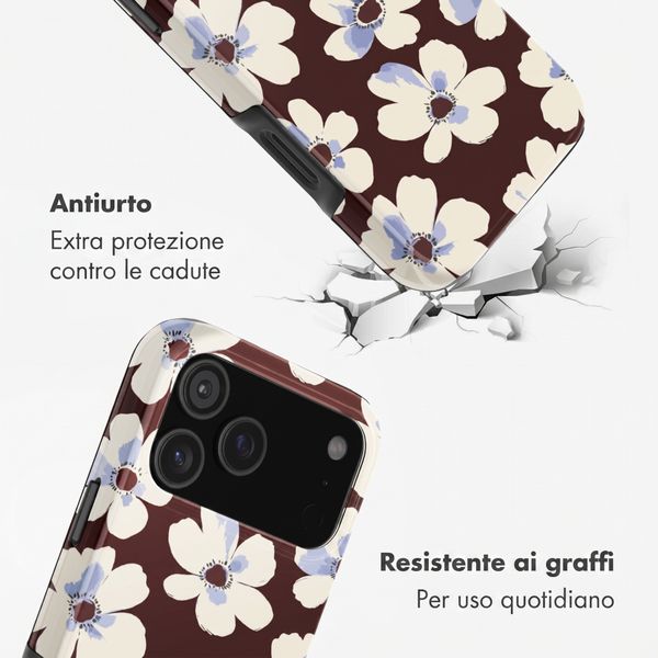Selencia Cover posteriore Vivid con MagSafe Apple iPhone 18 Pro / 17 Pro - Choco Flower Pop