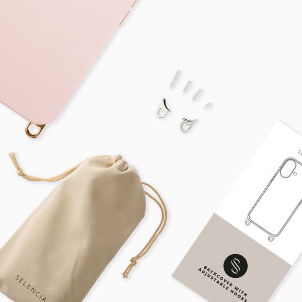 Selencia Cover posteriore Rivièra con MagSafe con ganci rimovibili Samsung Galaxy A37 (5G) - Sorbet Pink