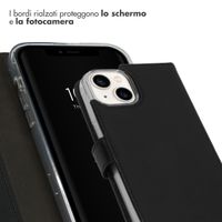 Selencia Cover a libro in vera pelle Apple iPhone 14 - Nero