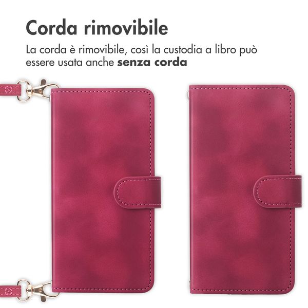 imoshion Cover a libro con Cordino Samsung Galaxy S26 - Rosso