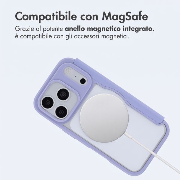 imoshion Bookcase trasparente con MagSafe Apple iPhone 18 Pro / 17 Pro - Lilla