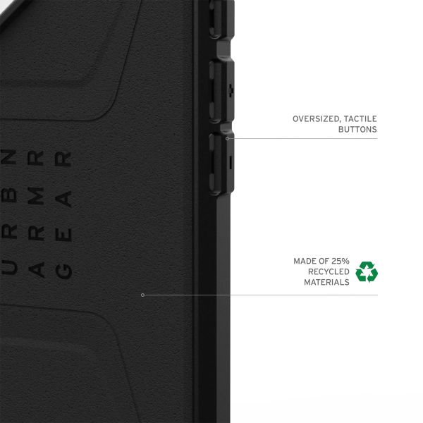 UAG Cover Posteriore Civilian con MagSafe Apple iPhone 16 Plus - Nero