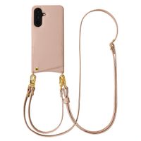Selencia Cover per telefono Nova con cordino e portacarte Samsung Galaxy A57 (5G) - Dusty Rose