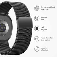 imoshion Cinturino milanese magnetico Samsung Galaxy Watch 8 (40/44mm) / Classic (46mm) - Nero