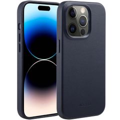 Accezz Cover in Pelle con MagSafe Apple iPhone 14 Pro - Onyx Black