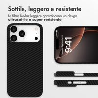 Accezz Cover MagSafe Kevlar® Apple iPhone 17 Pro Max - Nero