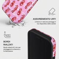Burga Cover Posteriore Resistente con MagSafe Apple iPhone 16 - Coral Reef