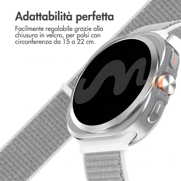 imoshion Cinturino in nylon Samsung Galaxy Watch Ultra (2024/2025) - Seashell