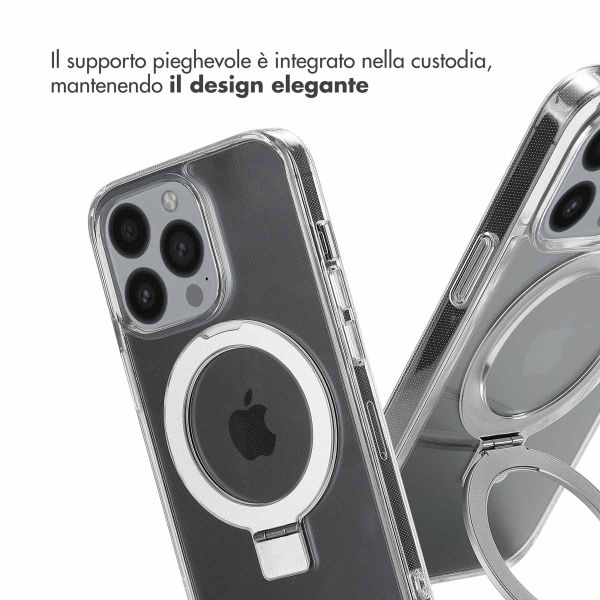 Accezz Cover con anello e supporto con MagSafe Apple iPhone 13 Pro - Trasparente