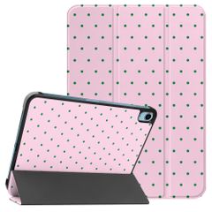 imoshion Cover Trifold Design Apple iPad 11 (2025) 11 pollici A16 / iPad 10 (2022) 10.9 pollici - Happy Dots