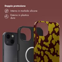 Selencia Cover posteriore Vivid con MagSafe Apple iPhone 13 - Moo'd Olive Dust
