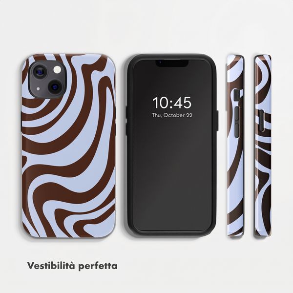 Selencia Cover Posteriore Vivid Apple iPhone 13 Pro - Dream Swirl Chocolate