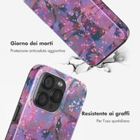 Selencia Cover posteriore Vivid con MagSafe Apple iPhone 15 Pro - Fresh Paint Flower Orange