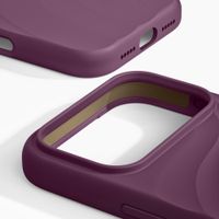 iDeal of Sweden Custodia Soft Swirl Silicone MagSafe Apple iPhone 17 Pro - Velvet Plum