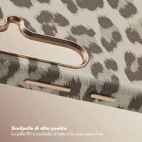 Selencia Cover Sabi Stampa pantera con MagSafe Samsung Galaxy S24 - Soft Ivory