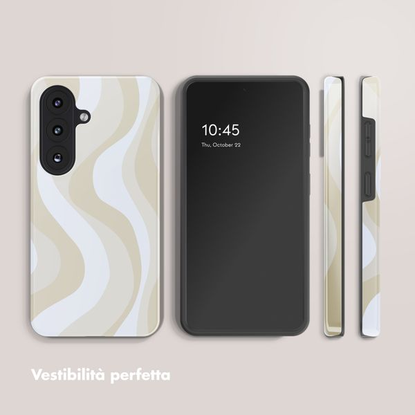 Selencia Cover Posteriore Vivid Samsung Galaxy S26 - Desert Waves Beige