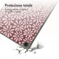 imoshion Cover Trifold Design Samsung Galaxy Tab A11 / A9 Plus - Bloom Love Blush