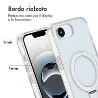 Accezz Cover con anello e supporto con MagSafe Apple iPhone 17e / 16e - Trasparente