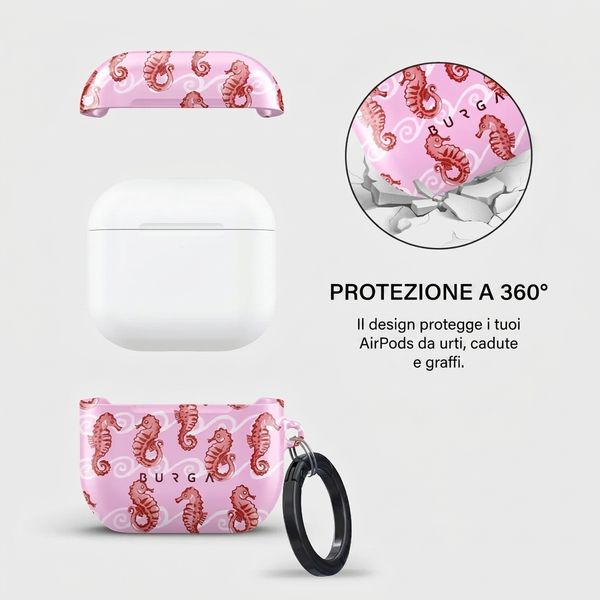 Burga Cover rigida Apple AirPods 4 - Coral Reef