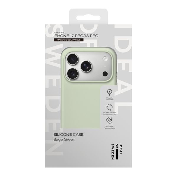 iDeal of Sweden Cover in silicone con MagSafe Apple iPhone 18 Pro / 17 Pro - Sage Green