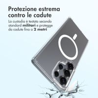 Accezz Cover posteriore Xtreme Impact con MagSafe Samsung Galaxy S25 Ultra - Trasparente