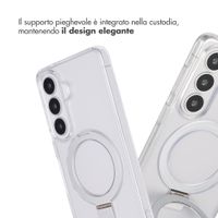 Accezz Cover con anello e supporto con MagSafe Samsung Galaxy S26 - Trasparente