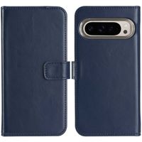 Selencia Cover a libro in vera pelle Google Pixel 9 / 9 Pro - Blu