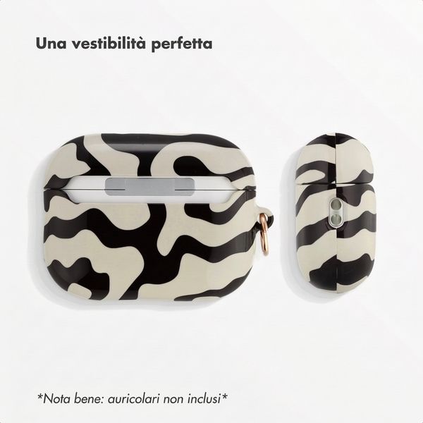 Selencia Cover Vivid  Apple Airpods Pro 3 - Art Wave Black