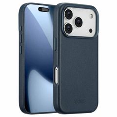 Accezz Cover in Pelle con MagSafe Apple iPhone 17 Pro - Nightfall Blue
