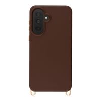 Selencia Cover posteriore Rivièra con MagSafe con ganci rimovibili Samsung Galaxy A37 (5G) - Choco Brown