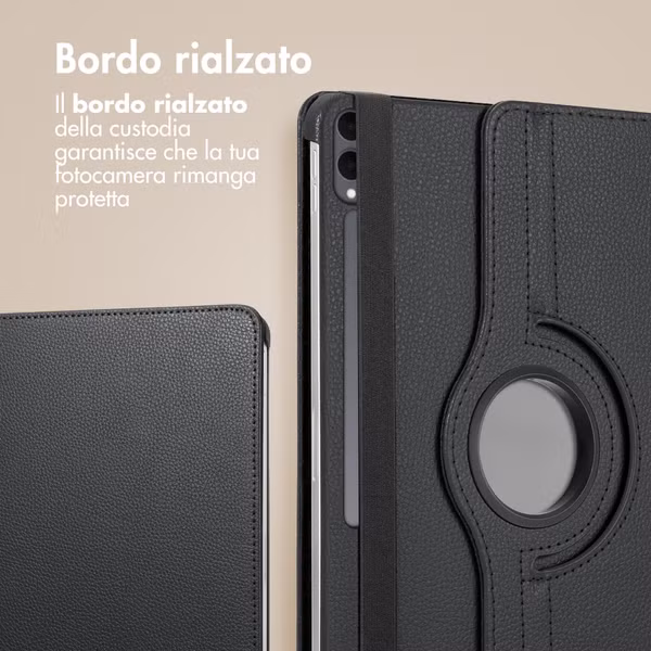 imoshion Cover Girevole a 360° Samsung Galaxy Tab S11 Ultra - Nero