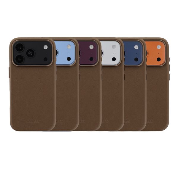 Accezz Cover in Pelle con MagSafe Apple iPhone 18 Pro Max / 17 Pro Max - Marrone caffè