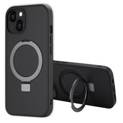 Accezz Cover con anello e supporto con MagSafe Apple iPhone 13 - Nero