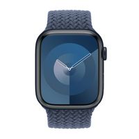 Apple Cinturino Solo intrecciato Apple Watch | 44/45/46/49 mm - Taglia 2 - Storm Blue