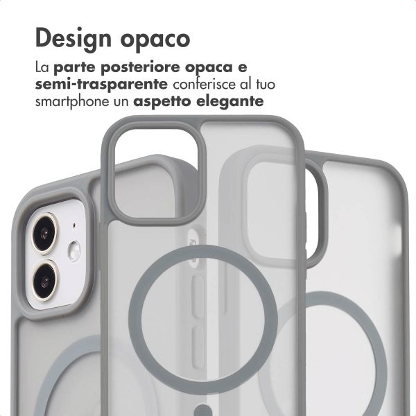 imoshion Cover posteriore Color Guard con MagSafe Apple iPhone 12 (Pro) - Grigio