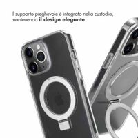 Accezz Cover con anello e supporto con MagSafe Apple iPhone 13 Pro Max - Trasparente
