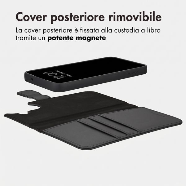 imoshion Cover a libro di lusso 2-in-1 rimovibile Samsung Galaxy A27 (5G) - Nero