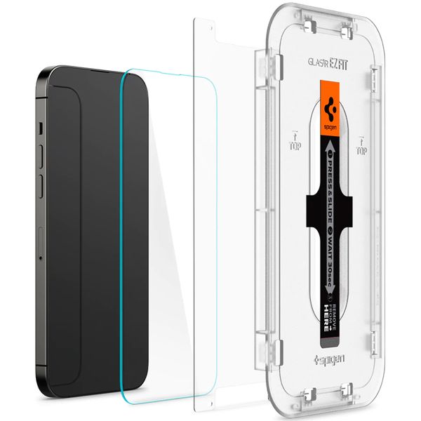 Spigen Vetro temperato GLAStR EZ Fit, confezione da 2 + Applicatore Apple iPhone 14 Pro