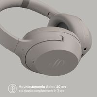 Selencia Cuffie wireless Urban Play - Cancellazione attiva del rumore (ANC) - Con custodia - Cosy Grey