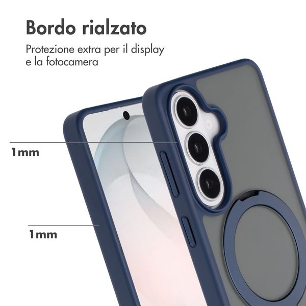 Accezz Cover con anello e supporto con MagSafe Samsung Galaxy S26 - Blu