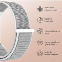 imoshion Cinturino in nylon con chiusura a strappo Samsung Galaxy Watch 7 40/44 mm - Grigio