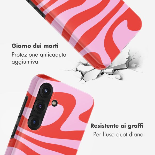 Selencia Cover posteriore Vivid con MagSafe Samsung Galaxy S25 - Dream Swirl Pink