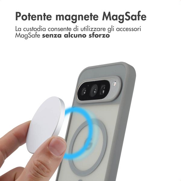 imoshion Cover posteriore Color Guard con MagSafe Google Pixel 9 / 9 Pro / 10 / 10 Pro - Grigio