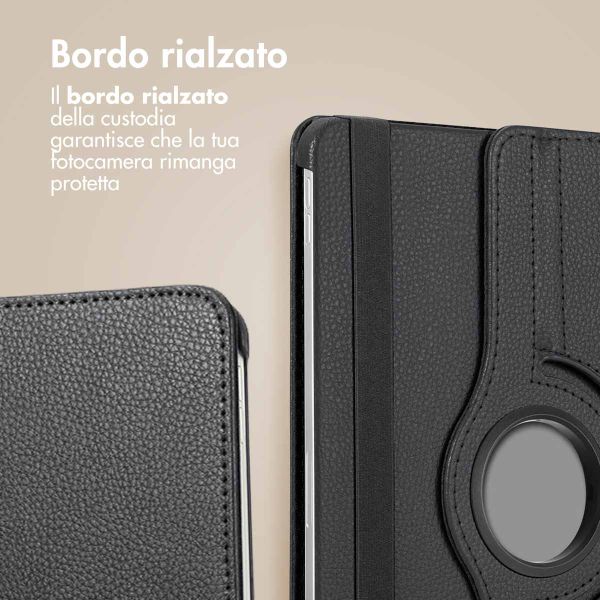 imoshion Cover Girevole a 360° Samsung Galaxy Tab S9 11.0 pollici / S10 Lite / S10 FE / S9 FE 10.9 pollici - Nero