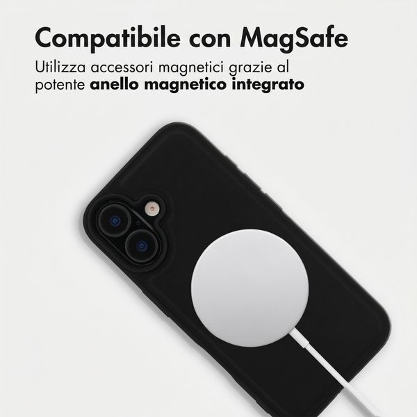 Accezz Backcover Edge con MagSafe Apple iPhone 16 - Nero