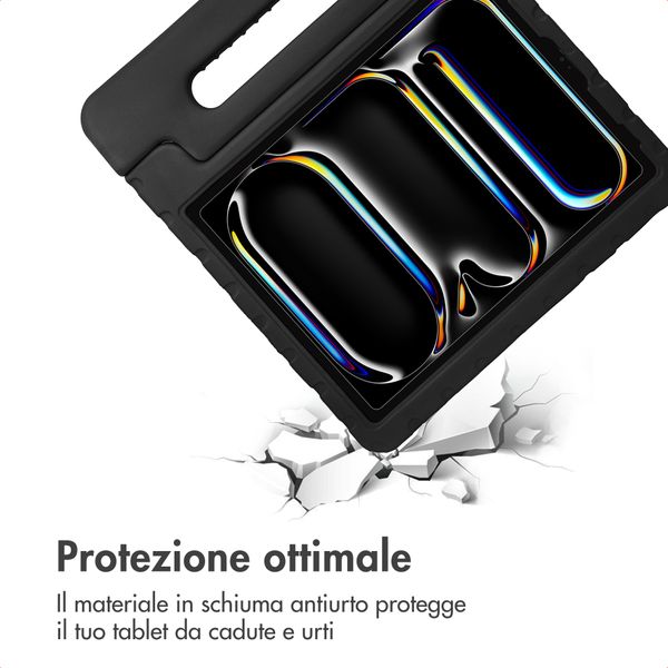 imoshion Cover Antishoc Speciale Bambini con Manico iPad Pro 12.9 (2022 - 2018) - Nero