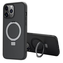 Accezz Cover con anello e supporto con MagSafe Apple iPhone 13 Pro Max - Nero